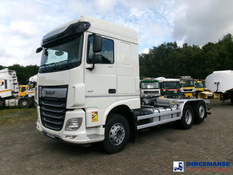 DAF XF 480 FAN 6x2 Hyva container hook 20 t - Haakarmsysteem vrachtwagen: afbeelding 1 DAF XF 480 FAN 6x2 Hyva container hook 20 t - Haakarmsysteem vrachtwagen: afbeelding 1