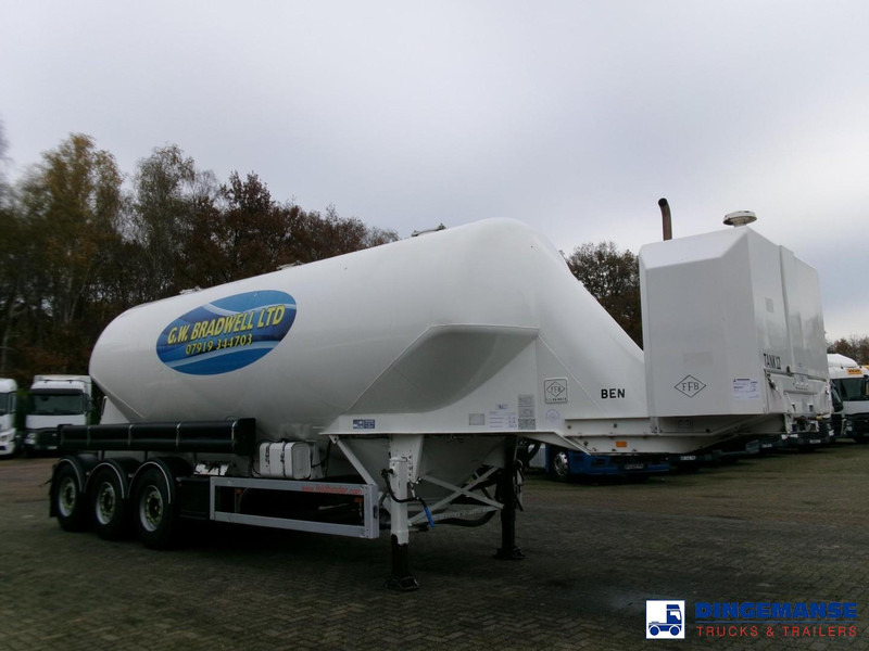 Feldbinder Powder tank alu 40 m3 / 1 comp + compressor - Tankoplegger: afbeelding 2 Feldbinder Powder tank alu 40 m3 / 1 comp + compressor - Tankoplegger: afbeelding 2