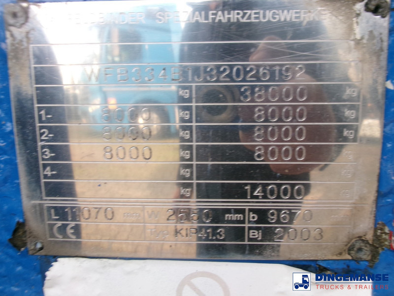 Leasing Feldbinder Powder tank alu 41 m3 (tipping) Feldbinder Powder tank alu 41 m3 (tipping): afbeelding 13