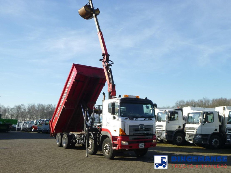 Hino FY1EUKA 8x4 tipper RHD + Palfinger E120L + grapple - Kraanwagen: afbeelding 2 Hino FY1EUKA 8x4 tipper RHD + Palfinger E120L + grapple - Kraanwagen: afbeelding 2