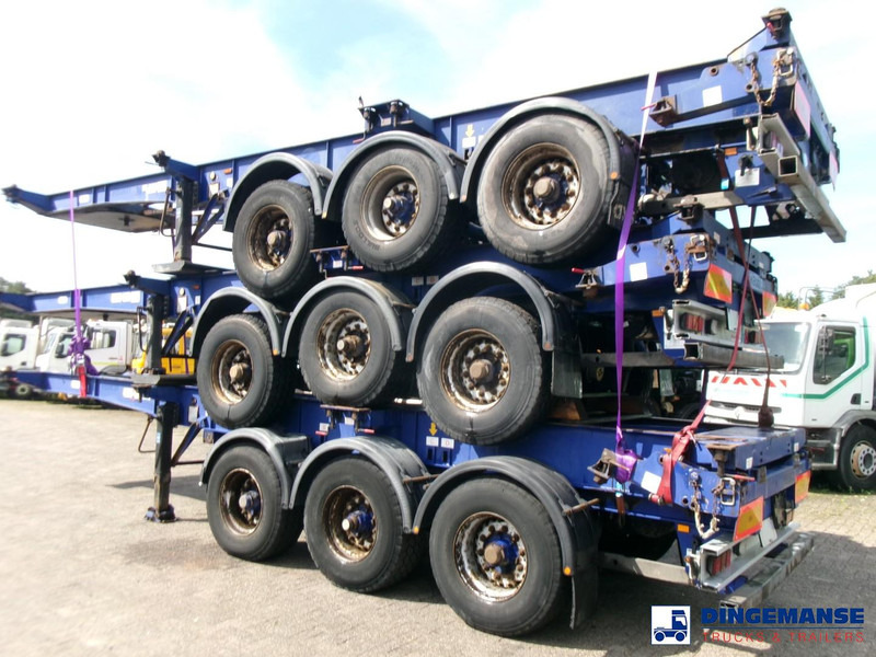 Montracon Stack - 3 x container chassis 20-30-40-45 ft - Containertransporter/ Wissellaadbak oplegger: afbeelding 4 Montracon Stack - 3 x container chassis 20-30-40-45 ft - Containertransporter/ Wissellaadbak oplegger: afbeelding 4