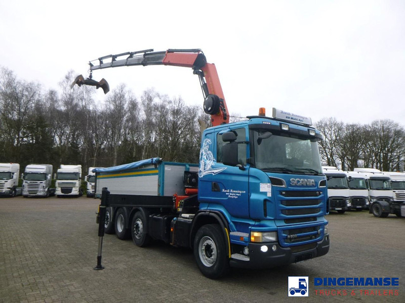 Scania R 500 8X2 tipper + Palfinger PK27001 EHD - Kraanwagen: afbeelding 2 Scania R 500 8X2 tipper + Palfinger PK27001 EHD - Kraanwagen: afbeelding 2