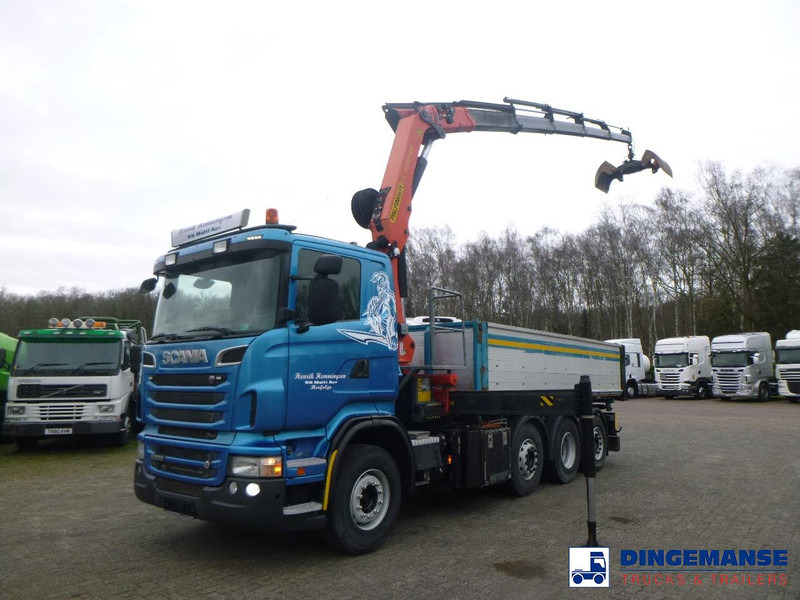 Scania R 500 8X2 tipper + Palfinger PK27001 EHD - Kraanwagen: afbeelding 1 Scania R 500 8X2 tipper + Palfinger PK27001 EHD - Kraanwagen: afbeelding 1