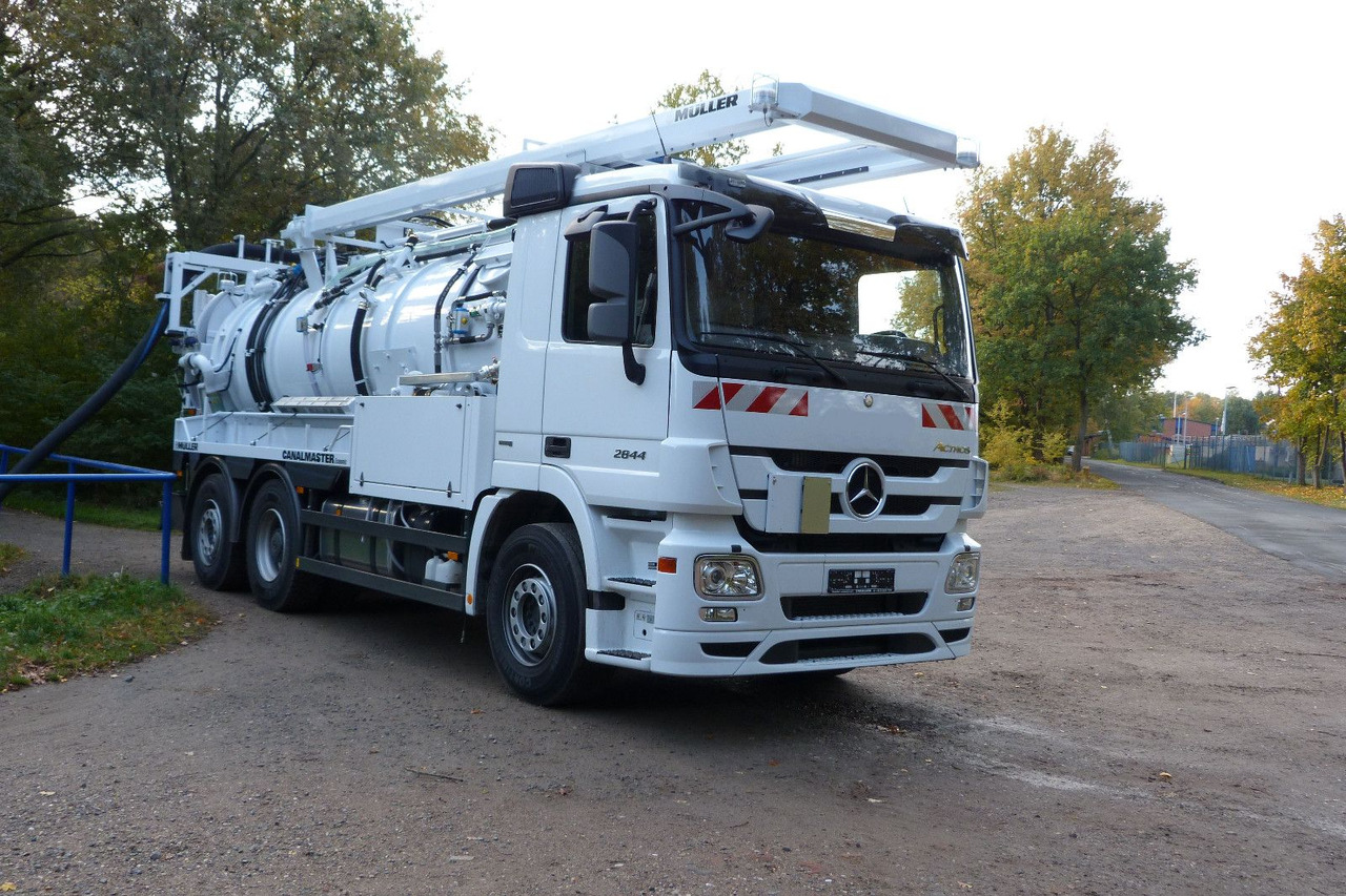 Mercedes-Benz Actros 2844 6x2 Müller 10m³ Canalmaster WRG - Vacuümwagen: afbeelding 1 Mercedes-Benz Actros 2844 6x2 Müller 10m³ Canalmaster WRG - Vacuümwagen: afbeelding 1