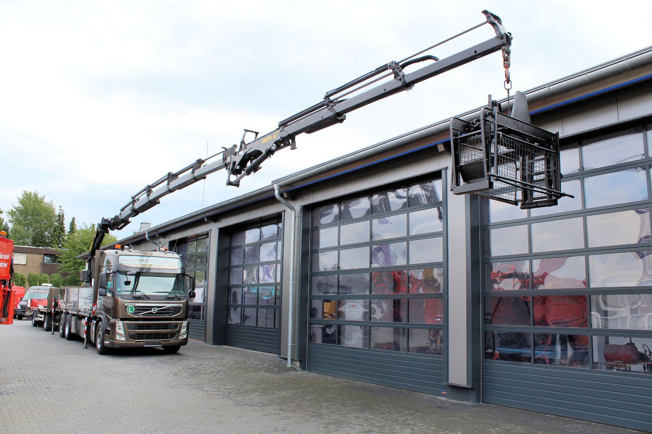 Volvo FM 420 6x2 Container-Pritsche+Kran PK 34.002+JIB - Vrachtwagen met open laadbak, Kraanwagen: afbeelding 1 Volvo FM 420 6x2 Container-Pritsche+Kran PK 34.002+JIB - Vrachtwagen met open laadbak, Kraanwagen: afbeelding 1