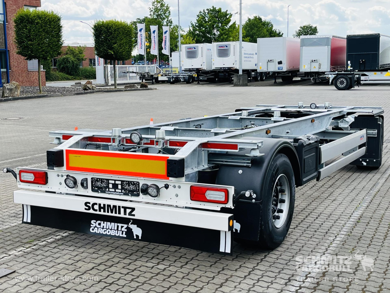 SCHMITZ Anhänger Wechselfahrgestell Maxiausführung - Containertransporter/ Wissellaadbak aanhangwagen: afbeelding 1 SCHMITZ Anhänger Wechselfahrgestell Maxiausführung - Containertransporter/ Wissellaadbak aanhangwagen: afbeelding 1