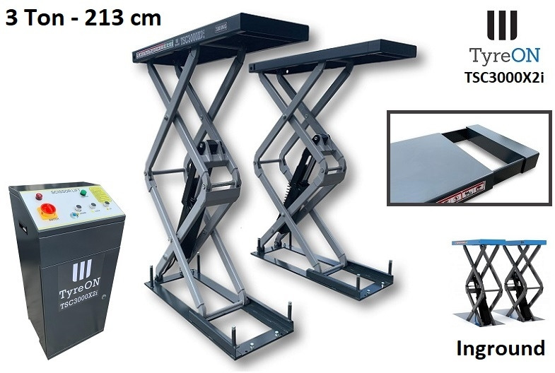 TSC3000X2i in floor scissor lift - extendable tables - Werkplaats toebehoor: afbeelding 1 TSC3000X2i in floor scissor lift - extendable tables - Werkplaats toebehoor: afbeelding 1