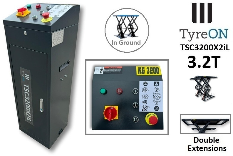 TSC3500X2iL in floor scissor lift - double extensions- Platform length up to 224 cm - also for longer vehicles - Werkplaats toebehoor: afbeelding 2 TSC3500X2iL in floor scissor lift - double extensions- Platform length up to 224 cm - also for longer vehicles - Werkplaats toebehoor: afbeelding 2