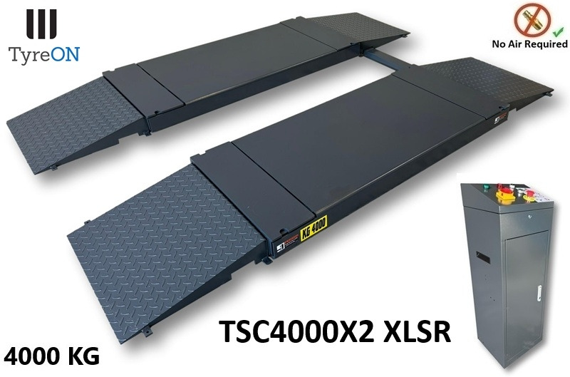 TSC4000X2 XLSR Low Profile 4T floor mounted scissor lift - Large lifting range, 66 cm wide extendable tables 148.5 to 230,5 cm - Hydromechanically locked - no air required - Werkplaats toebehoor: afbeelding 2 TSC4000X2 XLSR Low Profile 4T floor mounted scissor lift - Large lifting range, 66 cm wide extendable tables 148.5 to 230,5 cm - Hydromechanically locked - no air required - Werkplaats toebehoor: afbeelding 2