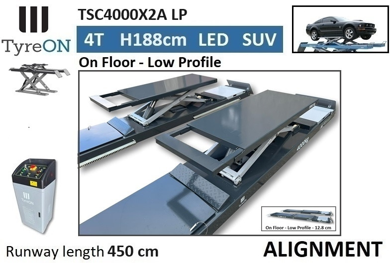 TSC4000X2A LP wheel alignment lift - On floor - Free wheel lifting system - 4.5 m lightened runways (65 cm wide) - Low profile - 4T - Werkplaats toebehoor: afbeelding 5 TSC4000X2A LP wheel alignment lift - On floor - Free wheel lifting system - 4.5 m lightened runways (65 cm wide) - Low profile - 4T - Werkplaats toebehoor: afbeelding 5