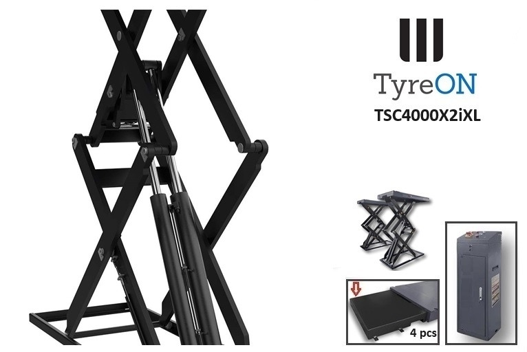 TSC4000X2iXL In floor scissor lift - Double extensions - 12 cm installation depth - Hydromechanically locked - No compressed air required - 4T - Werkplaats toebehoor: afbeelding 5 TSC4000X2iXL In floor scissor lift - Double extensions - 12 cm installation depth - Hydromechanically locked - No compressed air required - 4T - Werkplaats toebehoor: afbeelding 5
