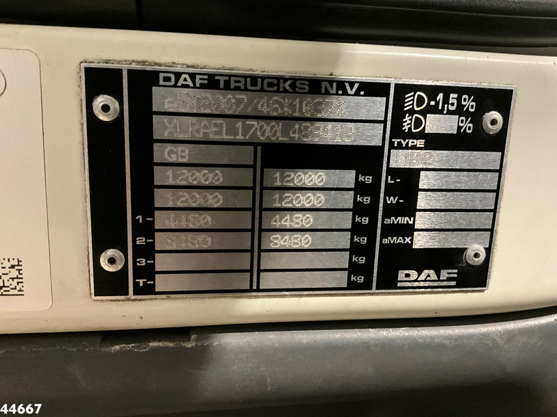 Vuilniswagen DAF FA LF 230 Euro 6 RHD Terberg 8m³ Just 67.505 Km!: afbeelding 18 Vuilniswagen DAF FA LF 230 Euro 6 RHD Terberg 8m³ Just 67.505 Km!: afbeelding 18