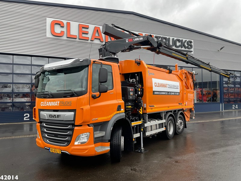 DAF FAN CF 340 Hiab 23 ton/meter laadkraan Welvaarts weighing system - Vuilniswagen: afbeelding 1 DAF FAN CF 340 Hiab 23 ton/meter laadkraan Welvaarts weighing system - Vuilniswagen: afbeelding 1