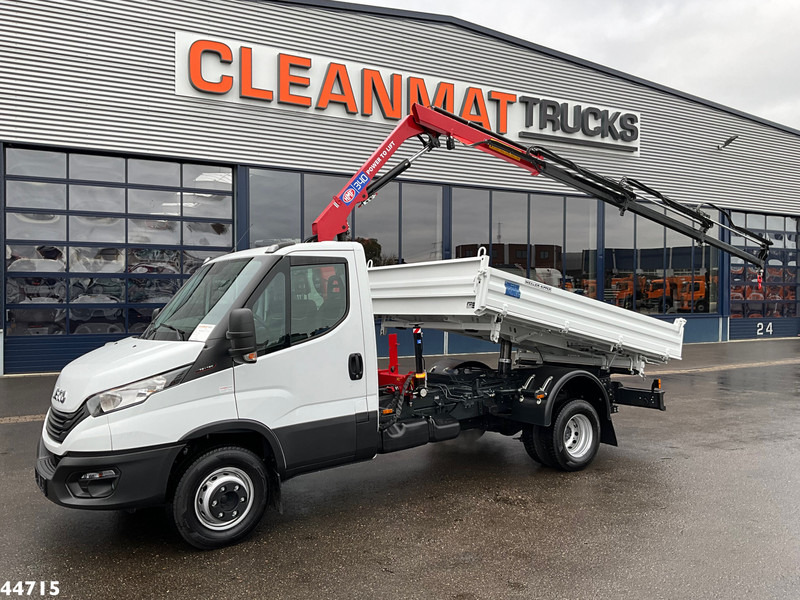 Iveco Daily 72C18 HMF laadkraan 3,4 Tonmeter laadkraan + Meiller 3-zijdige kipper New & Unused!! - Kipper vrachtwagen: afbeelding 1 Iveco Daily 72C18 HMF laadkraan 3,4 Tonmeter laadkraan + Meiller 3-zijdige kipper New & Unused!! - Kipper vrachtwagen: afbeelding 1