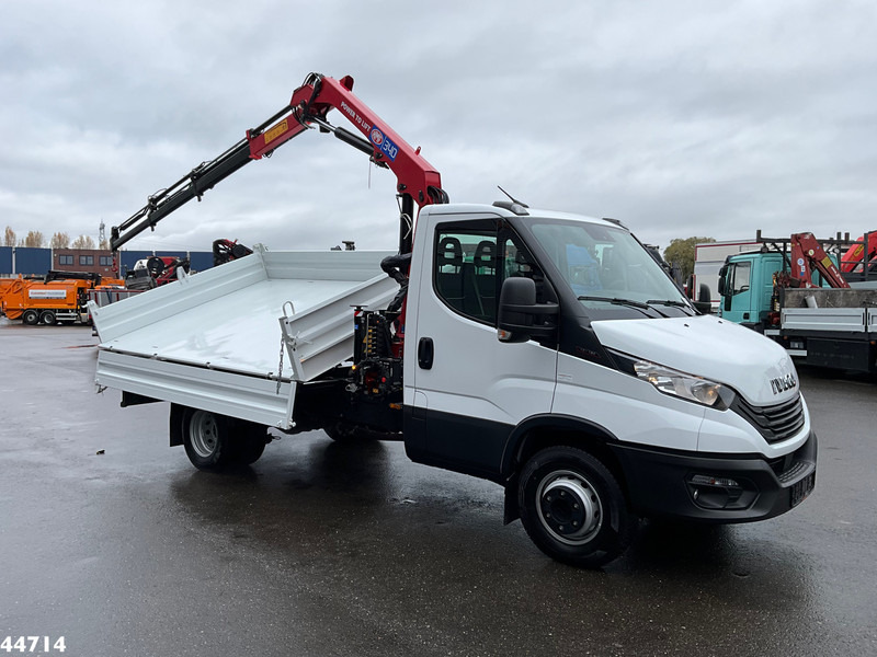 Kipper vrachtwagen, Kraanwagen Iveco Daily 72C18 HMF laadkraan 3,4 Tonmeter laadkraan + Meiller 3-zijdige kipper New & Unused!!: afbeelding 7
