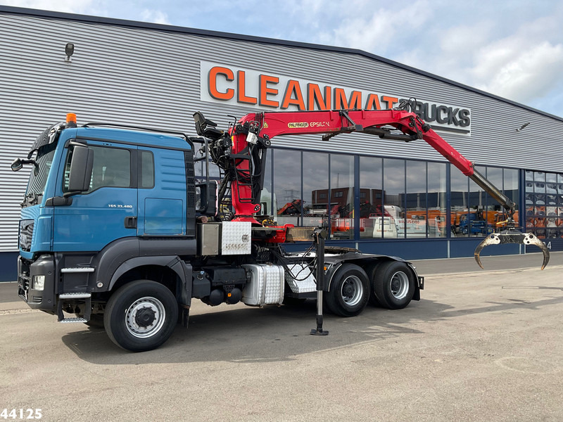 MAN TGS 33.480 6x6 Euro 6 Palfinger 27 Tonmeter boomkraan - Kraanwagen: afbeelding 1 MAN TGS 33.480 6x6 Euro 6 Palfinger 27 Tonmeter boomkraan - Kraanwagen: afbeelding 1