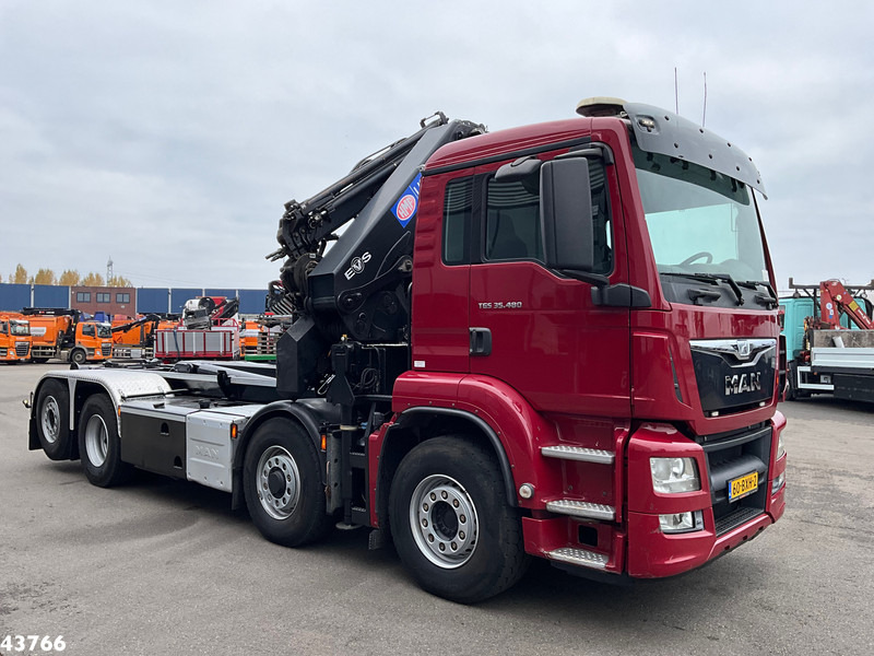 MAN TGS 35.480 8x4H Euro 6 HMF 40 Tonmeter laadkraan + Fly-Jib - Haakarmsysteem vrachtwagen, Kraanwagen: afbeelding 3 MAN TGS 35.480 8x4H Euro 6 HMF 40 Tonmeter laadkraan + Fly-Jib - Haakarmsysteem vrachtwagen, Kraanwagen: afbeelding 3
