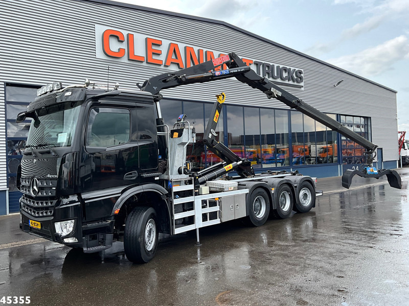 Mercedes-Benz Arocs 3540 8x4 Euro 6 HMF 19 Tonmeter Z-kraan Just 118.906 Km! - Haakarmsysteem vrachtwagen, Kraanwagen: afbeelding 1 Mercedes-Benz Arocs 3540 8x4 Euro 6 HMF 19 Tonmeter Z-kraan Just 118.906 Km! - Haakarmsysteem vrachtwagen, Kraanwagen: afbeelding 1