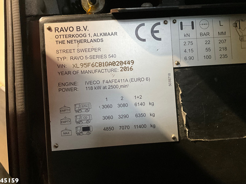 Veegwagen Ravo 540 CD Euro 6 with 3-rd brush: afbeelding 19