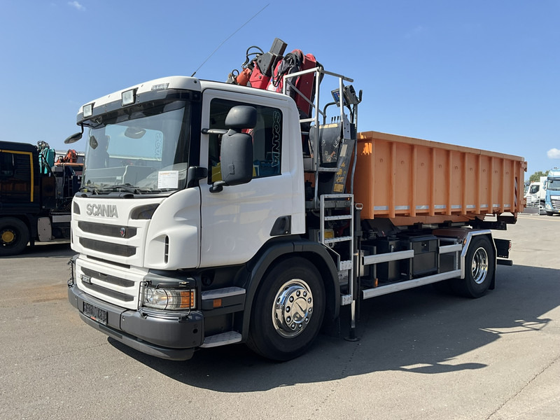 Scania P 320 HMF 12 Tonmeter Z-kraan + Kipper 11m³ - Kipper vrachtwagen, Kraanwagen: afbeelding 3 Scania P 320 HMF 12 Tonmeter Z-kraan + Kipper 11m³ - Kipper vrachtwagen, Kraanwagen: afbeelding 3