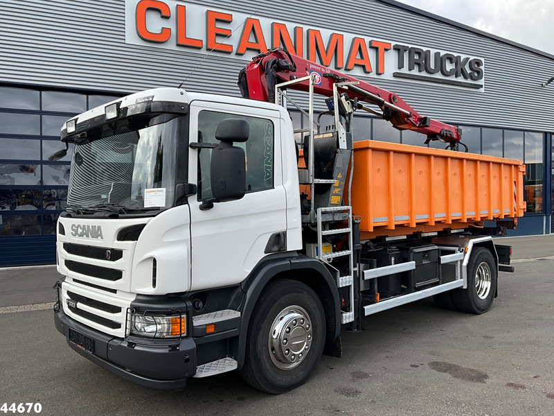 Scania P 320 HMF 12 Tonmeter Z-kraan + Kipper 11m³ - Kipper vrachtwagen, Kraanwagen: afbeelding 2 Scania P 320 HMF 12 Tonmeter Z-kraan + Kipper 11m³ - Kipper vrachtwagen, Kraanwagen: afbeelding 2