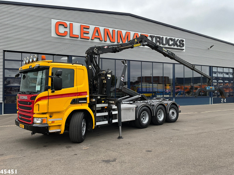 Scania P 410 8x4 Euro 6 Palfinger 14 Tonmeter Z-kraan - Haakarmsysteem vrachtwagen, Kraanwagen: afbeelding 1 Scania P 410 8x4 Euro 6 Palfinger 14 Tonmeter Z-kraan - Haakarmsysteem vrachtwagen, Kraanwagen: afbeelding 1