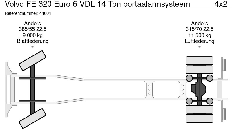 Leasing Volvo FE 320 Euro 6 VDL 14 Ton portaalarmsysteem Volvo FE 320 Euro 6 VDL 14 Ton portaalarmsysteem: afbeelding 18