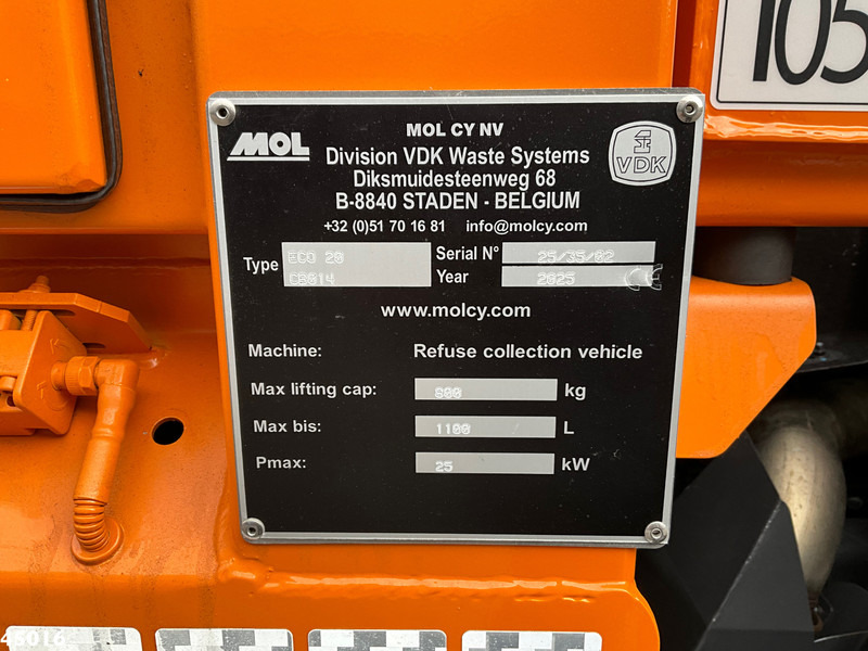 Vuilniswagen Volvo FL 250 VDK 9m³ met AE weegsysteem: afbeelding 17 Vuilniswagen Volvo FL 250 VDK 9m³ met AE weegsysteem: afbeelding 17