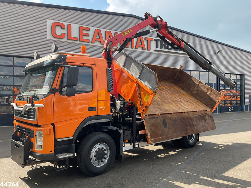 Volvo FM 340 4x4 Palfinger 10 Tonmeter laadkraan Manual Full steel - Kipper vrachtwagen, Kraanwagen: afbeelding 1 Volvo FM 340 4x4 Palfinger 10 Tonmeter laadkraan Manual Full steel - Kipper vrachtwagen, Kraanwagen: afbeelding 1