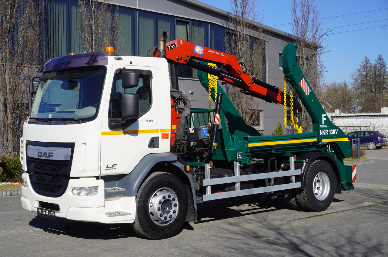 DAF LF 18.310 E6 / Skip loader Fornal NKR 130V / HDS HMF 735 K2 / Manual gearbox - Kraanwagen: afbeelding 1 DAF LF 18.310 E6 / Skip loader Fornal NKR 130V / HDS HMF 735 K2 / Manual gearbox - Kraanwagen: afbeelding 1