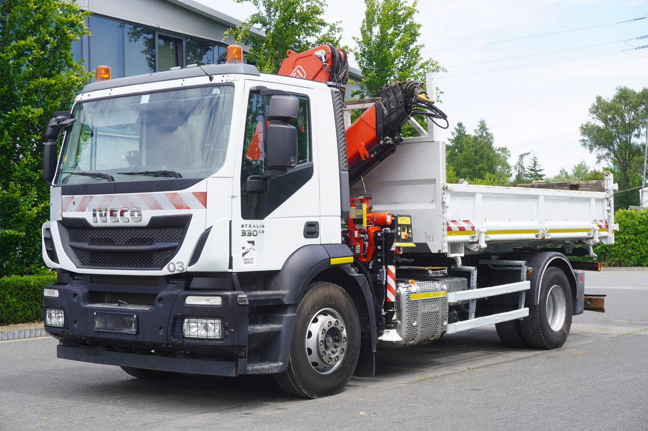 IVECO STRALIS 330 E6 / FASSI 195A 8.5 T / 3-side tipper - Kraanwagen: afbeelding 2 IVECO STRALIS 330 E6 / FASSI 195A 8.5 T / 3-side tipper - Kraanwagen: afbeelding 2