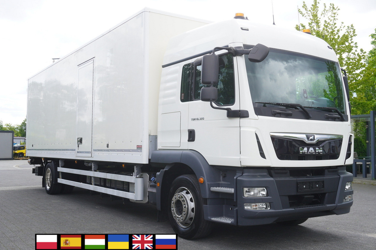 MAN TGM 18.320 / 21 EPAL box / 180 tho. km / Dhollandia 2500 kg / sleeping cab - Bakwagen: afbeelding 1 MAN TGM 18.320 / 21 EPAL box / 180 tho. km / Dhollandia 2500 kg / sleeping cab - Bakwagen: afbeelding 1