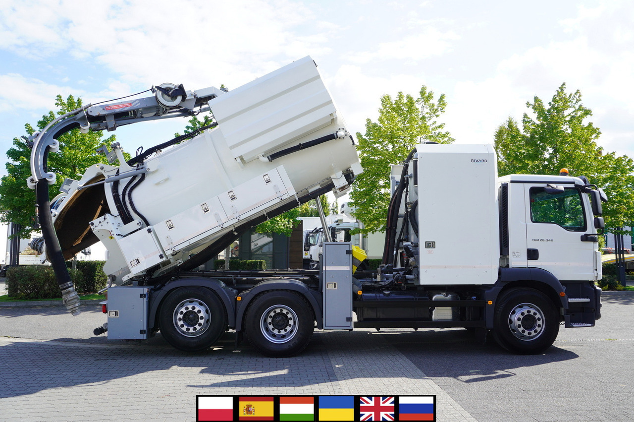 MAN TGM 26.340 E6 / RIVARD sewage cleaner 11.8 m3 / 170 tho. km / steered axle - Vacuümwagen: afbeelding 1 MAN TGM 26.340 E6 / RIVARD sewage cleaner 11.8 m3 / 170 tho. km / steered axle - Vacuümwagen: afbeelding 1