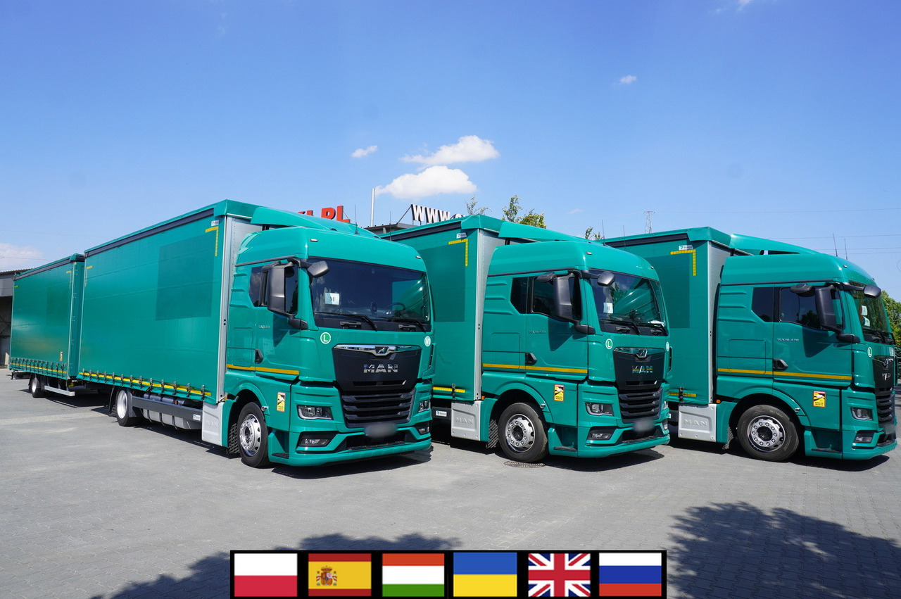 MAN TGX 18.470 / Trailer 19 EPAL / Curtainsider 19 EPAL / 2022 / Retarder / 15 units - Schuifzeilen vrachtwagen: afbeelding 1 MAN TGX 18.470 / Trailer 19 EPAL / Curtainsider 19 EPAL / 2022 / Retarder / 15 units - Schuifzeilen vrachtwagen: afbeelding 1