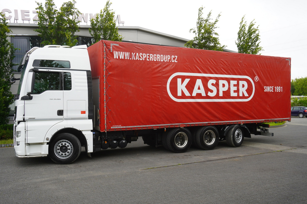 MAN TGX 35.580 E6 8x4 /4 / 23 EPAL tarp superstructure / 4th axle steered - Schuifzeilen vrachtwagen: afbeelding 2 MAN TGX 35.580 E6 8x4 /4 / 23 EPAL tarp superstructure / 4th axle steered - Schuifzeilen vrachtwagen: afbeelding 2