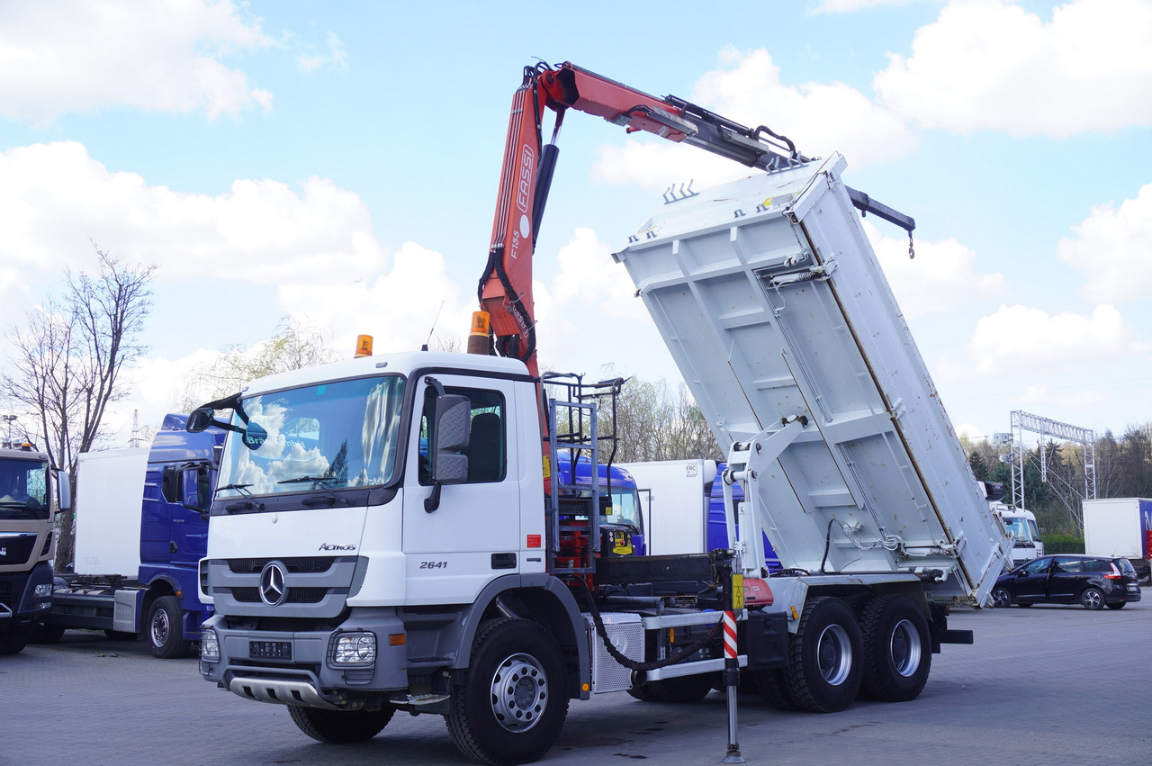 MERCEDES-BENZ Actros 2641 6×4 E5 / Crane / Dumper / 110000 km! - Vrachtwagen met open laadbak, Kraanwagen: afbeelding 2 MERCEDES-BENZ Actros 2641 6×4 E5 / Crane / Dumper / 110000 km! - Vrachtwagen met open laadbak, Kraanwagen: afbeelding 2
