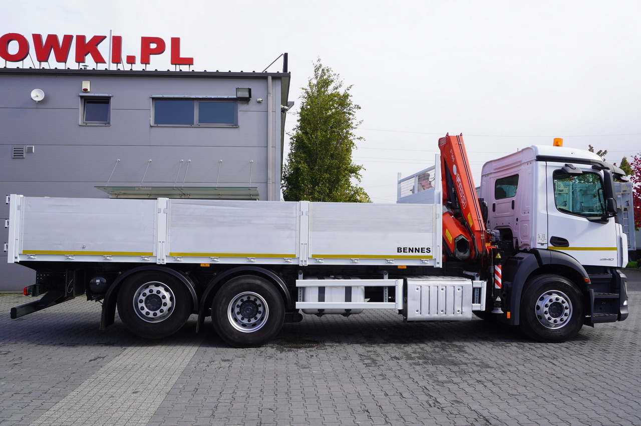 MERCEDES-BENZ Antos 2540 / Flatbed 15 EPAL / Fassi F165 / 6.1 t / 8 m reach / remote control / rotator / 1600 MTH / steered axle - Vrachtwagen met open laadbak, Kraanwagen: afbeelding 3 MERCEDES-BENZ Antos 2540 / Flatbed 15 EPAL / Fassi F165 / 6.1 t / 8 m reach / remote control / rotator / 1600 MTH / steered axle - Vrachtwagen met open laadbak, Kraanwagen: afbeelding 3