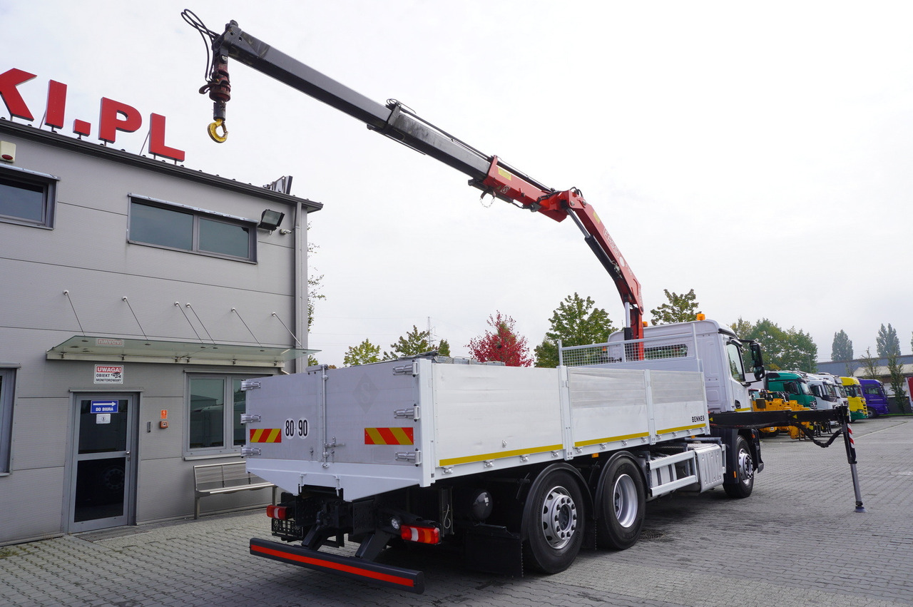 MERCEDES-BENZ Antos 2540 / Flatbed 15 EPAL / Fassi F165 / 6.1 t / 8 m reach / remote control / rotator / 1600 MTH / steered axle - Kraanwagen: afbeelding 3 MERCEDES-BENZ Antos 2540 / Flatbed 15 EPAL / Fassi F165 / 6.1 t / 8 m reach / remote control / rotator / 1600 MTH / steered axle - Kraanwagen: afbeelding 3
