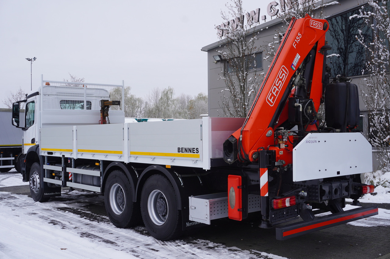 MERCEDES-BENZ Arocs 2633 flatbed truck / Crane FASSI F155A.0.23 / REMOTE CONTROL / 230,000 km - Kraanwagen: afbeelding 3 MERCEDES-BENZ Arocs 2633 flatbed truck / Crane FASSI F155A.0.23 / REMOTE CONTROL / 230,000 km - Kraanwagen: afbeelding 3