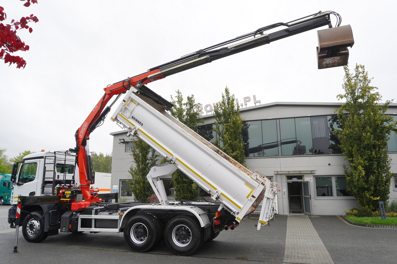 MERCEDES-BENZ Arocs 2636 6x4 / Fassi F175 / 7.7 t / 10 m / 2-side tipper / Bortmatic - Kraanwagen: afbeelding 3 MERCEDES-BENZ Arocs 2636 6x4 / Fassi F175 / 7.7 t / 10 m / 2-side tipper / Bortmatic - Kraanwagen: afbeelding 3