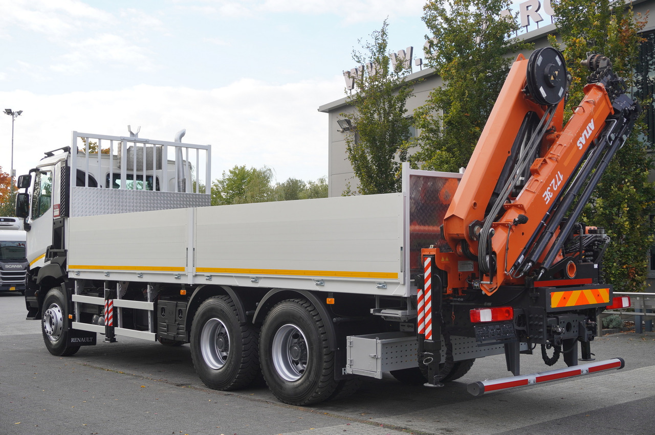 RENAULT C380 Comfort 6x4 / Atlas 172.3E crane / Range 12.3 m / capacity 6.1 t / Flatbed 17 EPAL - Vrachtwagen met open laadbak, Kraanwagen: afbeelding 5 RENAULT C380 Comfort 6x4 / Atlas 172.3E crane / Range 12.3 m / capacity 6.1 t / Flatbed 17 EPAL - Vrachtwagen met open laadbak, Kraanwagen: afbeelding 5