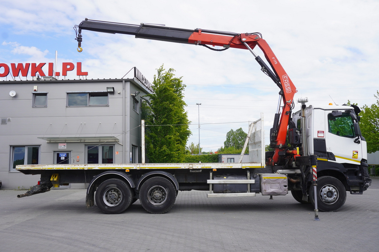 RENAULT K380 6x4 / FASSI F175 crane 7.85 t / 120 thousand km - Vrachtwagen met open laadbak, Kraanwagen: afbeelding 5 RENAULT K380 6x4 / FASSI F175 crane 7.85 t / 120 thousand km - Vrachtwagen met open laadbak, Kraanwagen: afbeelding 5