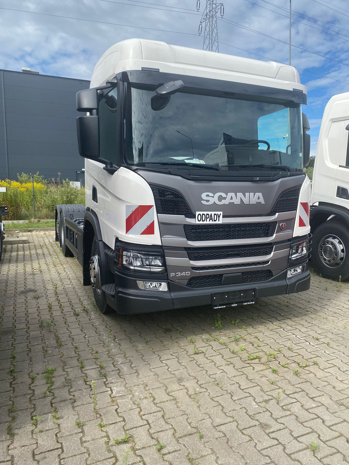 SCANIA P 340 B6x2*4NA / chassis frame / steering axle / CNG / large cab / 8 units - Chassis vrachtwagen: afbeelding 1 SCANIA P 340 B6x2*4NA / chassis frame / steering axle / CNG / large cab / 8 units - Chassis vrachtwagen: afbeelding 1