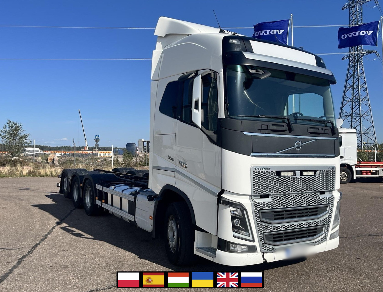 VOLVO FH 650 8x4 / Truck chassis / Sleeper cab - Chassis vrachtwagen: afbeelding 1 VOLVO FH 650 8x4 / Truck chassis / Sleeper cab - Chassis vrachtwagen: afbeelding 1