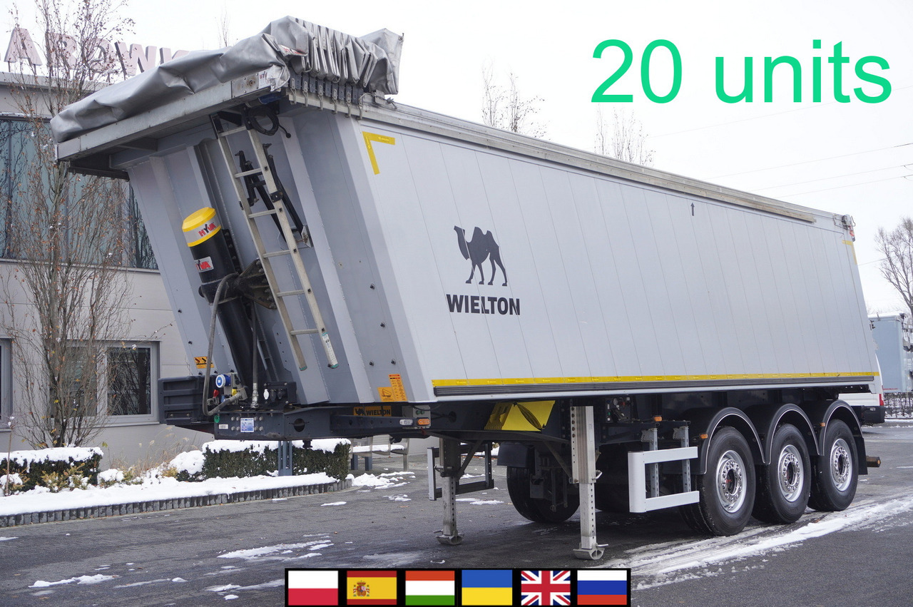 WIELTON NW-3 / weight 6.2 t / capacity 38m3 / Electrically folded roof / Teflon / 20 units, 2022 - Kipper oplegger: afbeelding 1 WIELTON NW-3 / weight 6.2 t / capacity 38m3 / Electrically folded roof / Teflon / 20 units, 2022 - Kipper oplegger: afbeelding 1