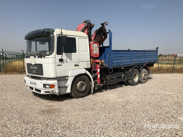 1999 MAN 26.414 FNLL Fassi F260XP Articulated Boom on Flatbed Truck with Crane - Klepelmaaier/ Mulcher: afbeelding 2 1999 MAN 26.414 FNLL Fassi F260XP Articulated Boom on Flatbed Truck with Crane - Klepelmaaier/ Mulcher: afbeelding 2
