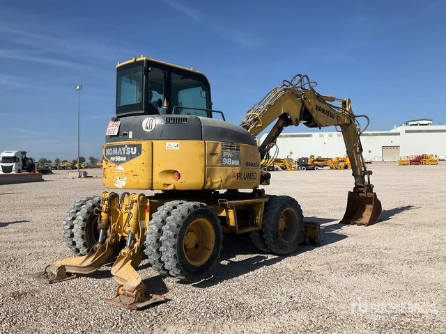 2007 Komatsu PW98MR6 Wheel Excavator - Mobiele graafmachine: afbeelding 4 2007 Komatsu PW98MR6 Wheel Excavator - Mobiele graafmachine: afbeelding 4