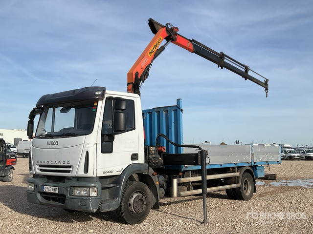 2008 Iveco Eurocargo 120E22 2005 Palfinger PK7501 Articulat ... Flatbed Truck with Crane - Vrachtwagen met open laadbak, Kraanwagen: afbeelding 1 2008 Iveco Eurocargo 120E22 2005 Palfinger PK7501 Articulat ... Flatbed Truck with Crane - Vrachtwagen met open laadbak, Kraanwagen: afbeelding 1