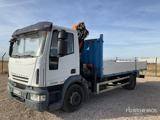 2008 Iveco Eurocargo 120E22 2005 Palfinger PK7501 Articulat ... Flatbed Truck with Crane - Vrachtwagen met open laadbak, Kraanwagen: afbeelding 4 2008 Iveco Eurocargo 120E22 2005 Palfinger PK7501 Articulat ... Flatbed Truck with Crane - Vrachtwagen met open laadbak, Kraanwagen: afbeelding 4