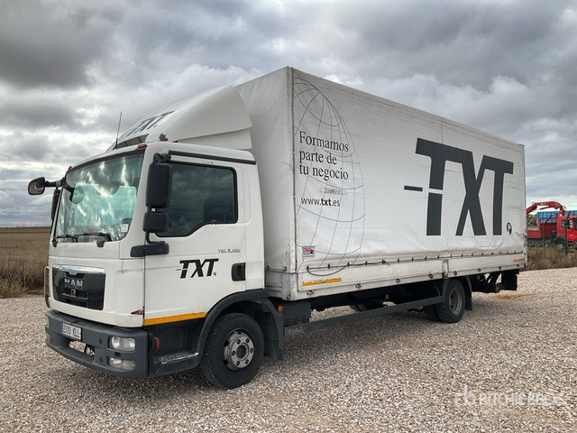 2012 M.A.N. TGL8.180 4x2 Curtain Side Truck - Schuifzeilen vrachtwagen: afbeelding 1 2012 M.A.N. TGL8.180 4x2 Curtain Side Truck - Schuifzeilen vrachtwagen: afbeelding 1